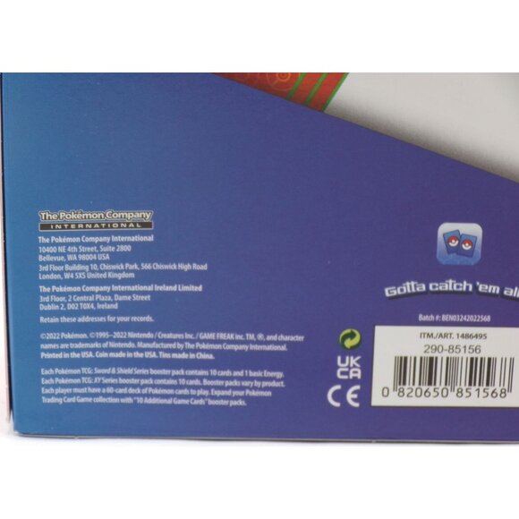 Pokémon TCG 5-Pack Galar Pals Mini Tin Set Evolving Skies & Brillant Stars! - Picture 5 of 5